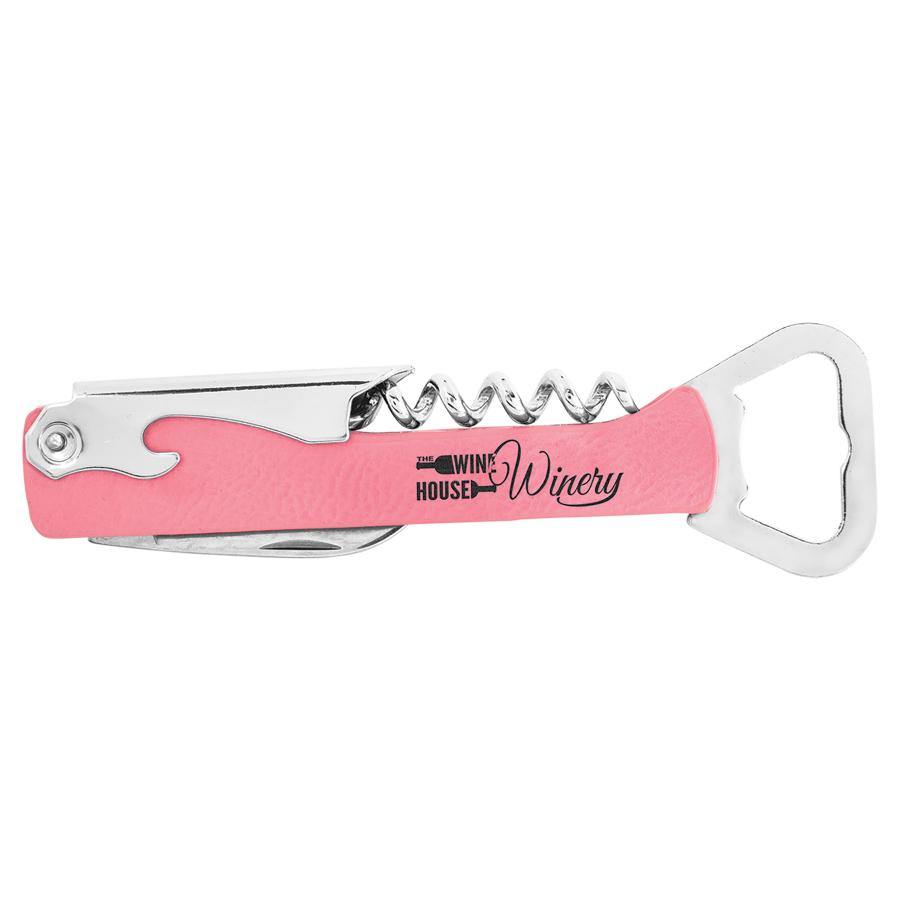 Corkscrew Wine Bottle Opener Laserable Leatherette - Create With 614