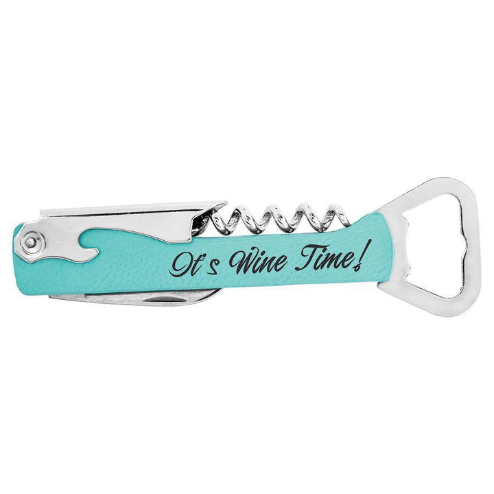 Corkscrew Wine Bottle Opener Laserable Leatherette - Create With 614