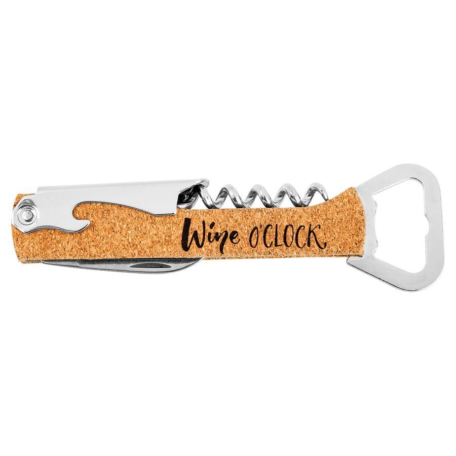 Corkscrew Wine Bottle Opener Laserable Leatherette - Create With 614
