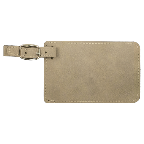 Luggage Tag Laserable Leatherette