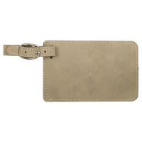 Luggage Tag Laserable Leatherette
