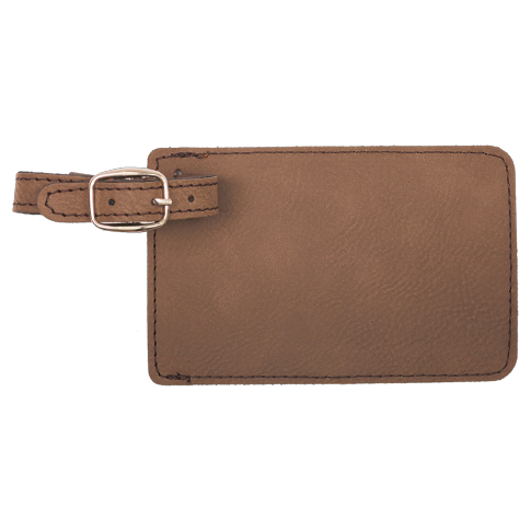 Luggage Tag Laserable Leatherette