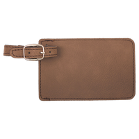 Luggage Tag Laserable Leatherette