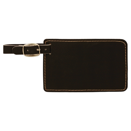 Luggage Tag Laserable Leatherette