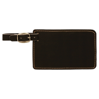 Luggage Tag Laserable Leatherette