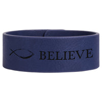 Cuff Bracelet Laserable Leatherette 9 1/2" x 1"