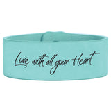 Cuff Bracelet Laserable Leatherette 9 1/2" x 1"