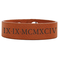 Youth Cuff Bracelet Laserable Leatherette 8 1/2" x 3/4"