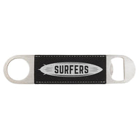 Bottle Opener with Laserable Leatherette Grip - Create With 614