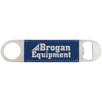 Bottle Opener with Laserable Leatherette Grip - Create With 614