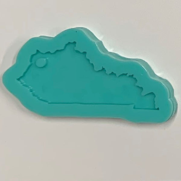 Silicone State Keychain Mold - Kentucky