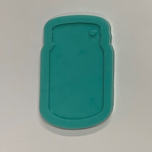 Silicone Keychain Mold - Mason Jar