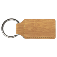 Keychain Rectangle Laserable Leatherette