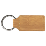 Keychain Rectangle Laserable Leatherette