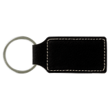 Keychain Rectangle Laserable Leatherette