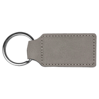 Keychain Rectangle Laserable Leatherette
