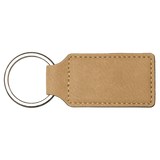 Keychain Rectangle Laserable Leatherette