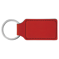 Keychain Rectangle Laserable Leatherette