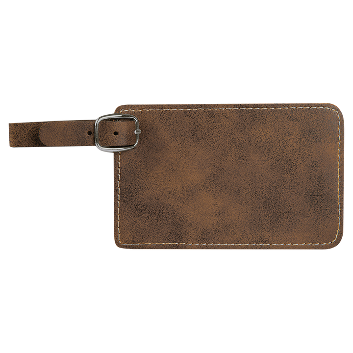 Luggage Tag Laserable Leatherette