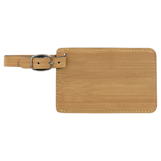 Luggage Tag Laserable Leatherette