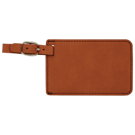 Luggage Tag Laserable Leatherette
