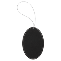 Ornament Laserable Leatherette Oval