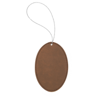 Ornament Laserable Leatherette Oval