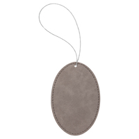 Ornament Laserable Leatherette Oval