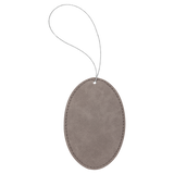 Ornament Laserable Leatherette Oval
