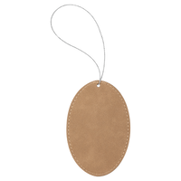 Ornament Laserable Leatherette Oval