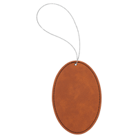 Ornament Laserable Leatherette Oval