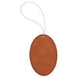 Ornament Laserable Leatherette Oval