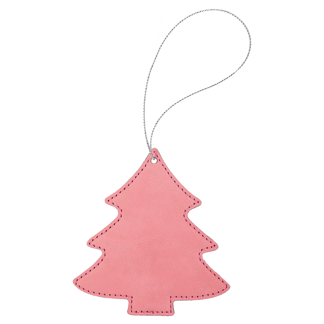 Ornament Laserable Leatherette Tree