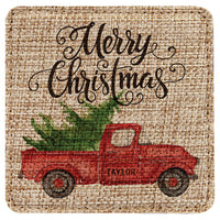 Sublimatable Coaster Burlap 4"x4" Square