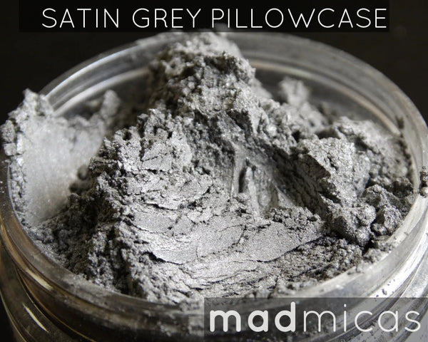Mad Micas - Satin Grey Pillowcase