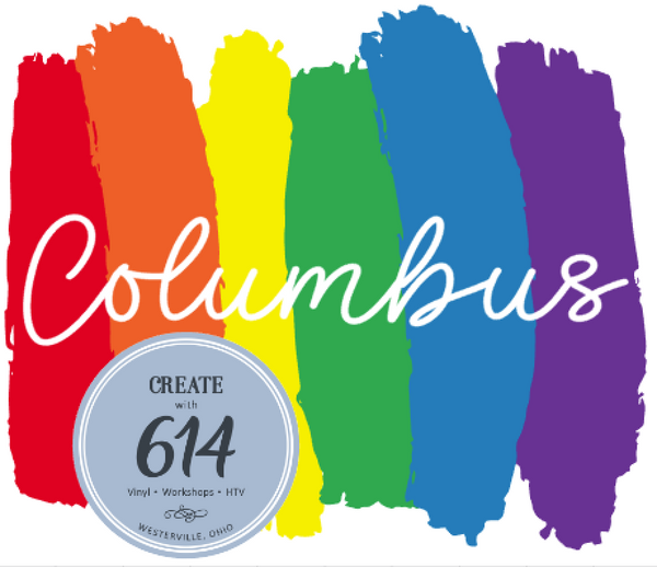 Pride Brushstrokes PNG - Columbus - Digital File ONLY