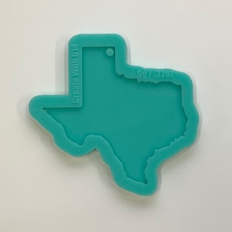 Silicone State Keychain Mold - Texas