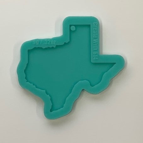 Silicone State Keychain Mold - Texas