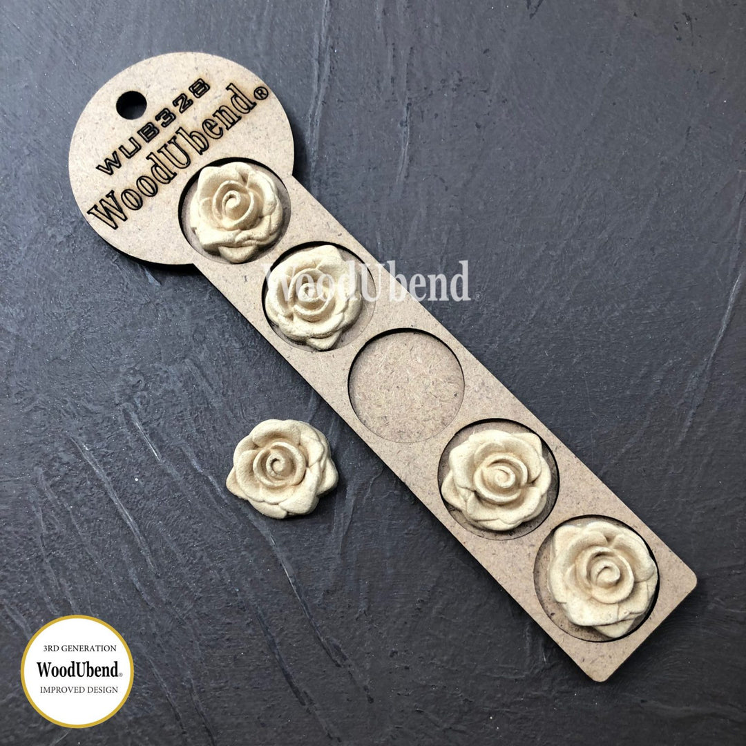 WoodUBend Small Roses (5 pack)