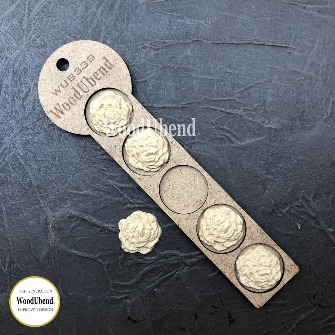 WoodUBend Folded Petal Flower (5 pack)