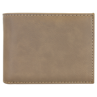 Bi-Fold Wallet w/Flip ID Laserable Leatherette