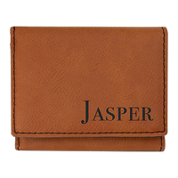 Trifold Wallet Laserable Leatherette 3" x 4"