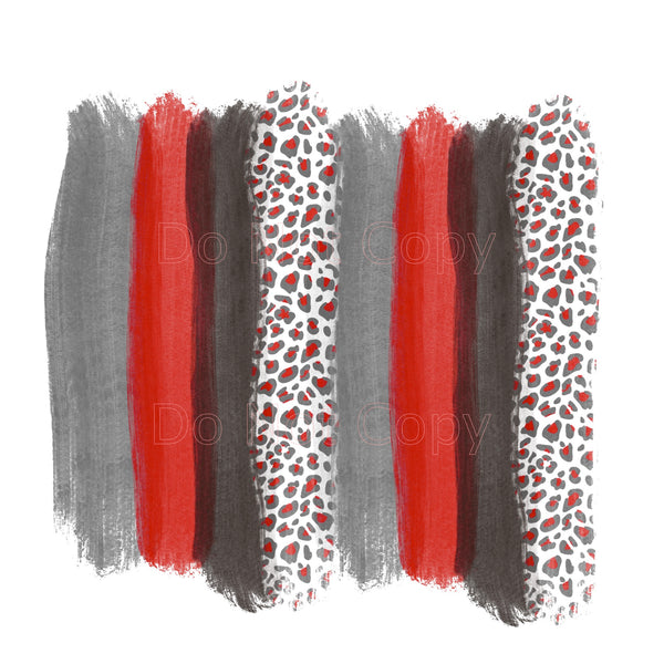Red and Gray Brushstrokes - Digital File ONLY