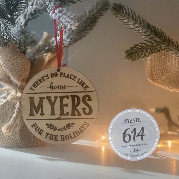 No Place Like Home Name 2021 Ornament