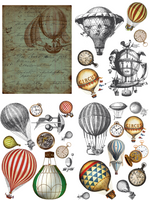 Dixie Belle Transfer - Hot Air Balloons & Clocks - Create With 614