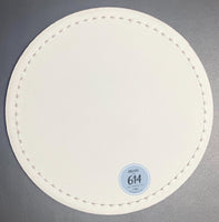 Sublimato Sublimation Leatherette Faux Leather Patch Round 2.5" with Adhesive